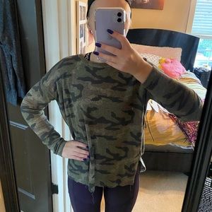 Camo sweater
